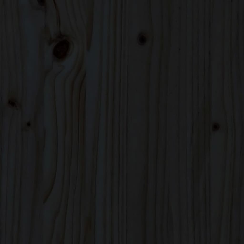 vidaXL Bed Headboard Black 105.5x4x100 cm Solid Pine Wood
