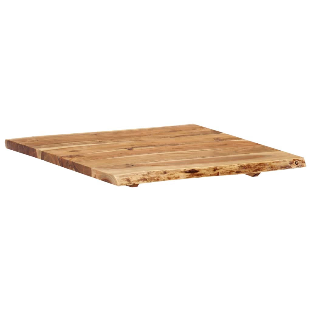 vidaXL Table Top Solid Acacia Wood 58x(50-60)x2.5 cm