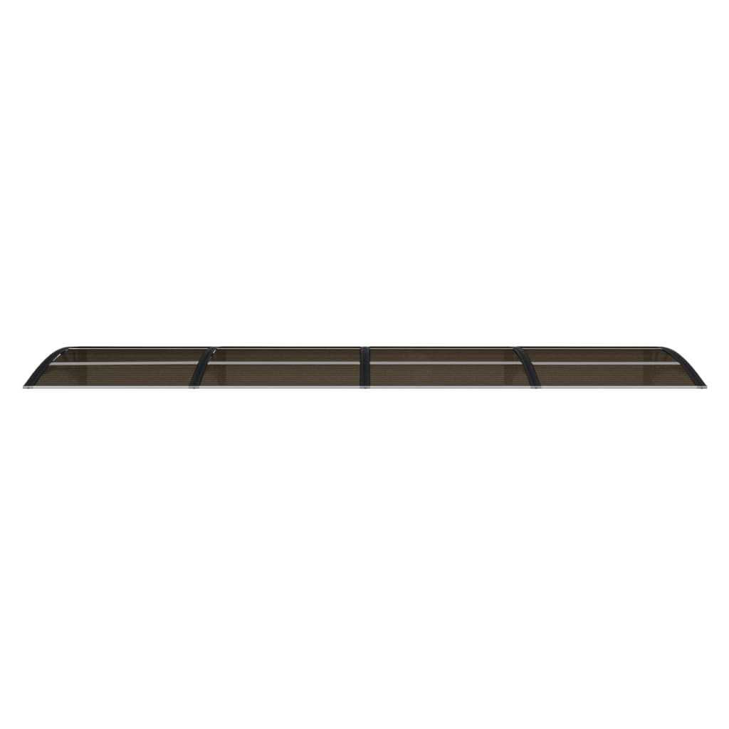 vidaXL Door Canopy Black 350x75 cm Polycarbonate