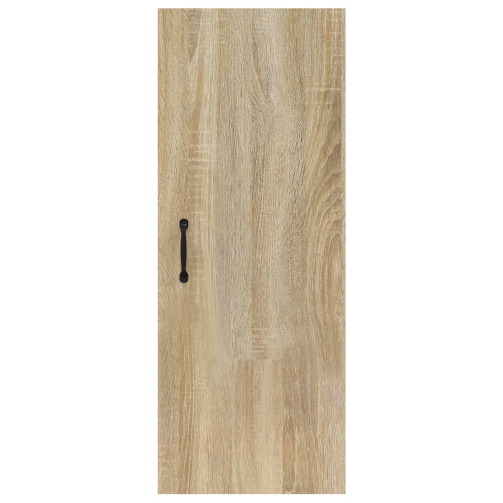 vidaXL Hanging Wall Cabinet Sonoma Oak 34.5x34x90 cm Engineered Wood