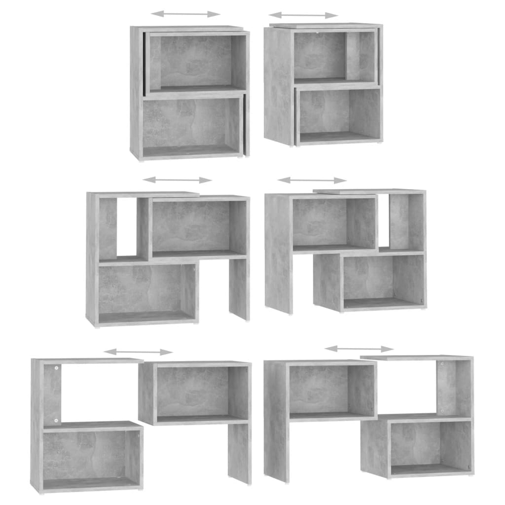 vidaXL TV Cabinet Concrete Grey 104x30x52 cm Engineered Wood