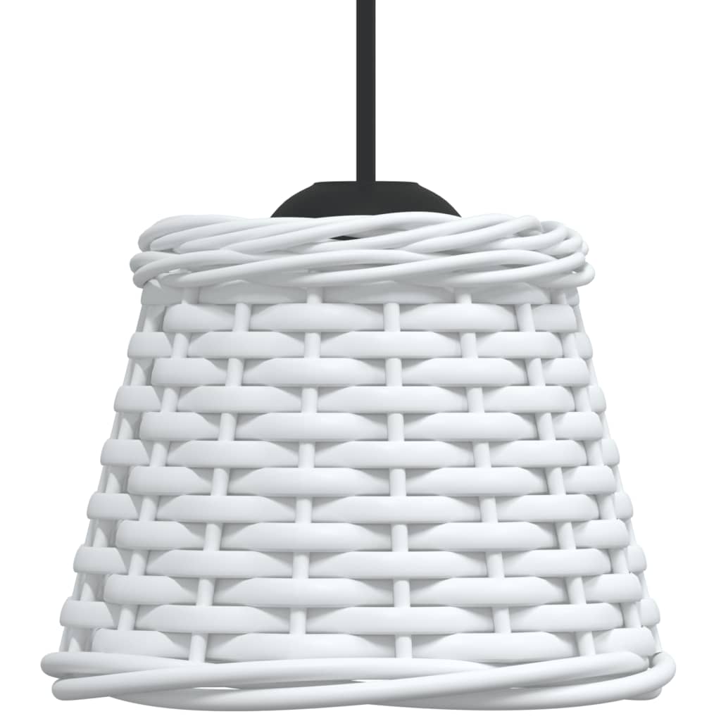 vidaXL Ceiling Lamp Shade White Ø15x12 cm Wicker