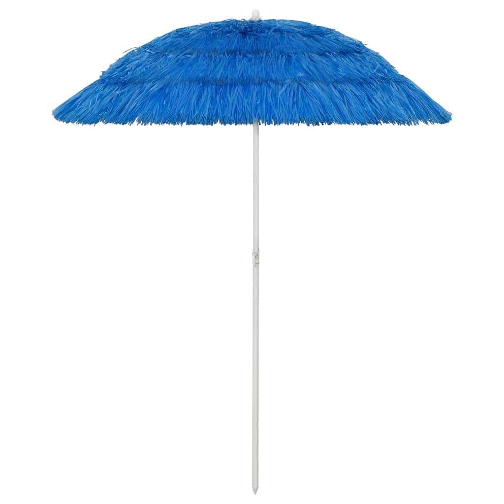 vidaXL Hawaii Beach Umbrella Blue 180 cm