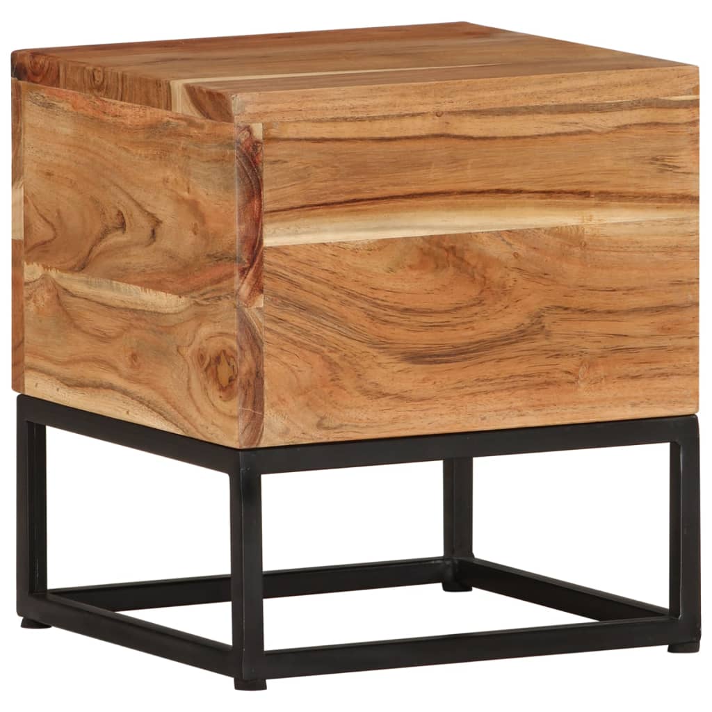 vidaXL Side Table 30x30x33 cm Solid Acacia Wood