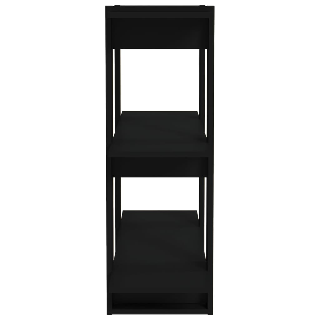 vidaXL Book Cabinet/Room Divider Black 80x30x87 cm