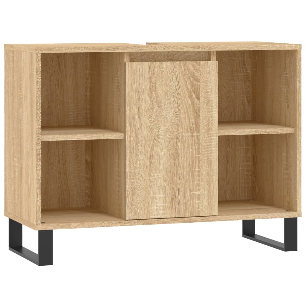 vidaXL Bathroom Cabinet Sonoma Oak 80x33x60 cm Engineered Wood