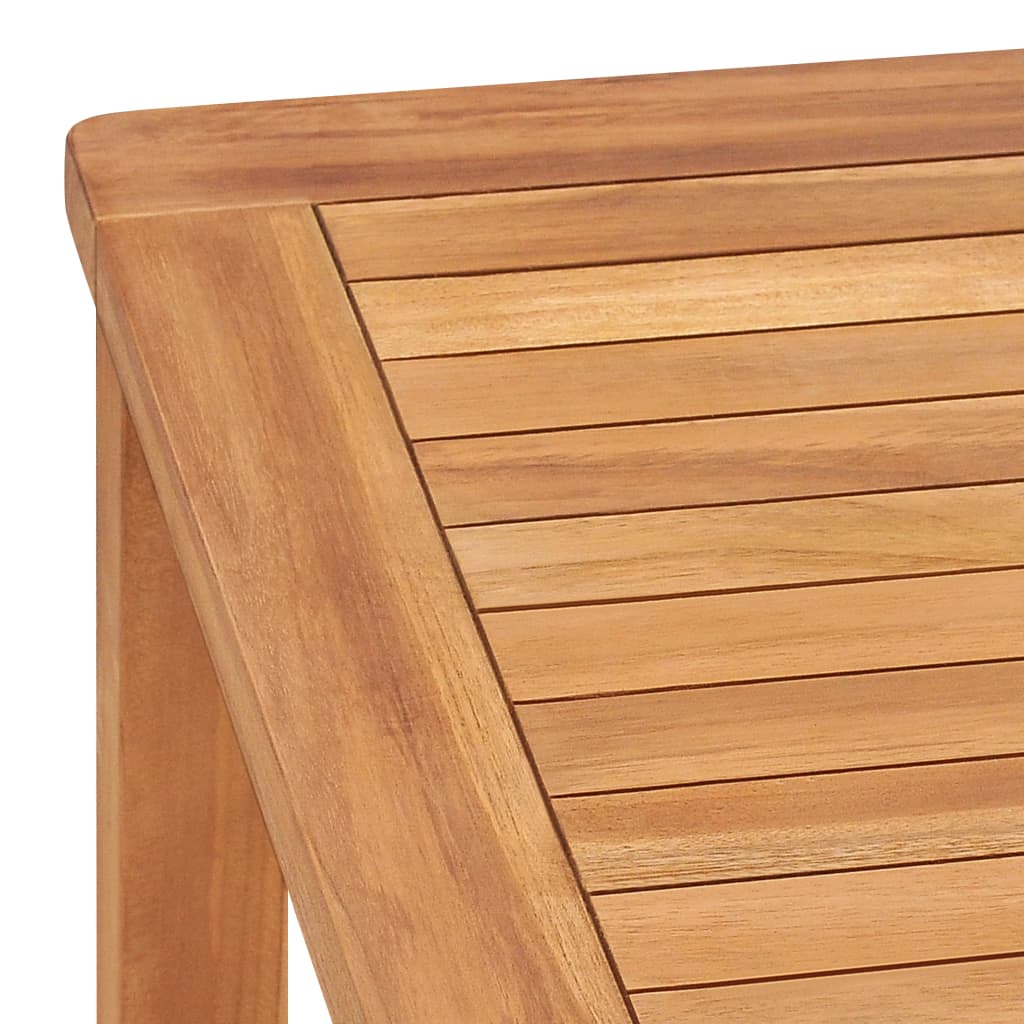 vidaXL Garden Dining Table 140x80x77 cm Solid Teak Wood