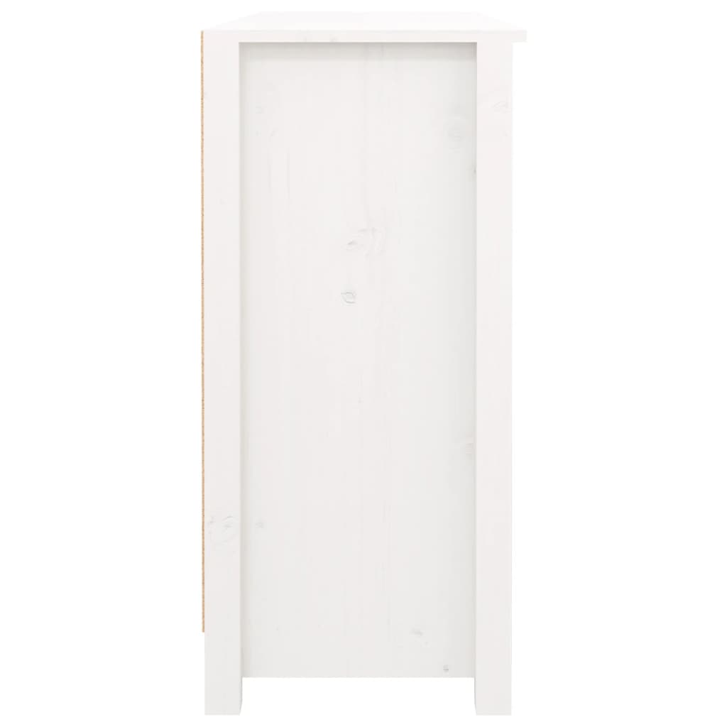 vidaXL Sideboard White 100x35x74,5 cm Solid Wood Pine