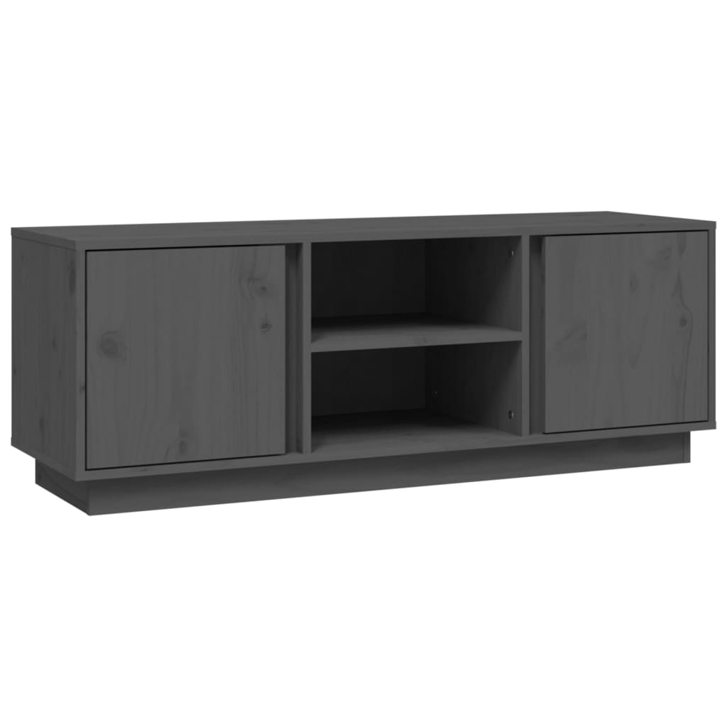 vidaXL TV Cabinet Grey 110x35x40.5 cm Solid Wood Pine