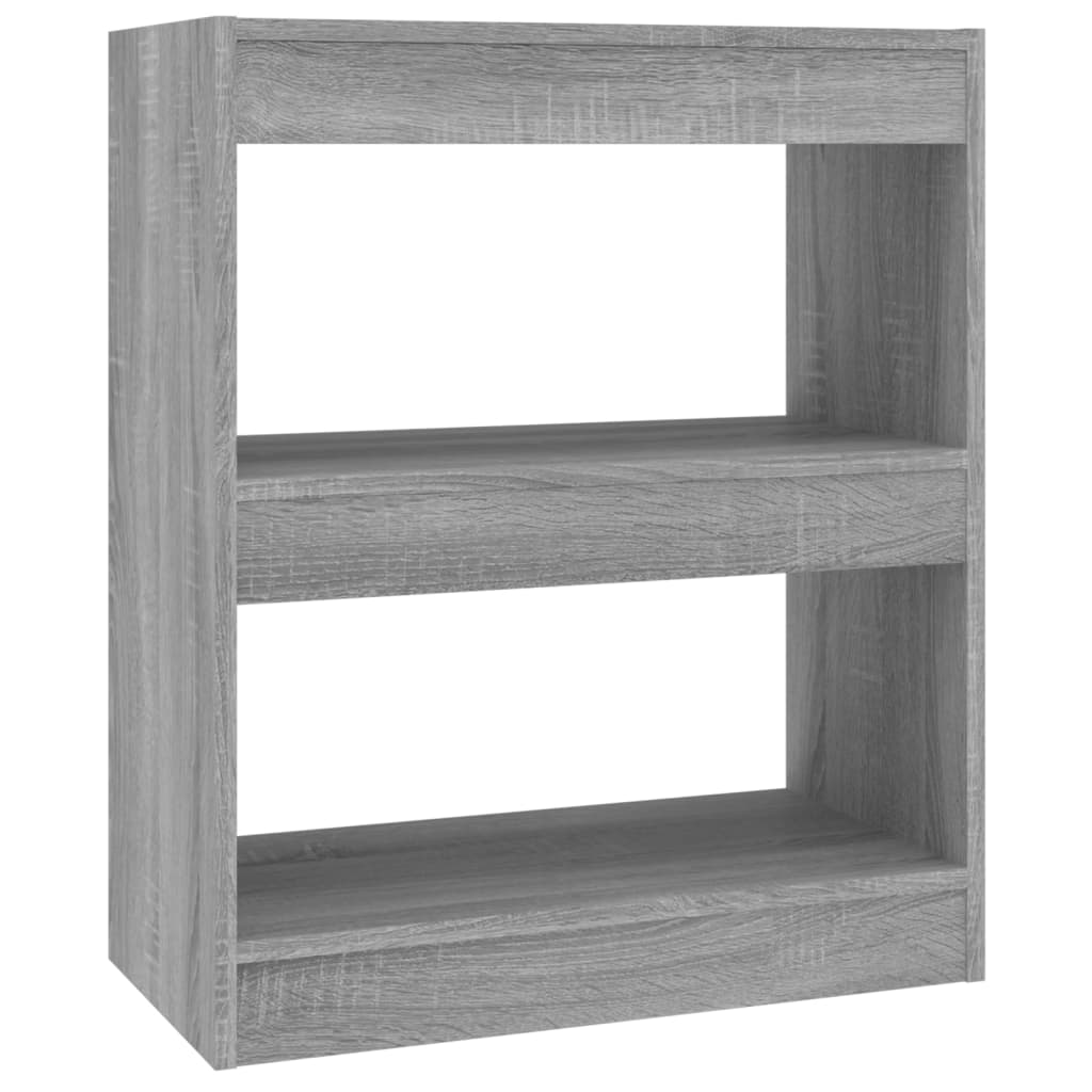 vidaXL Book Cabinet/Room Divider Grey Sonoma 60x30x72 cm