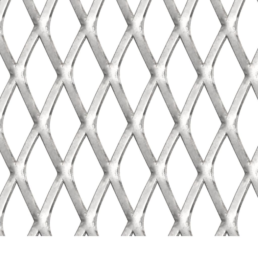 vidaXL Garden Wire Fence Stainless Steel 100x85 cm 20x10x2 mm
