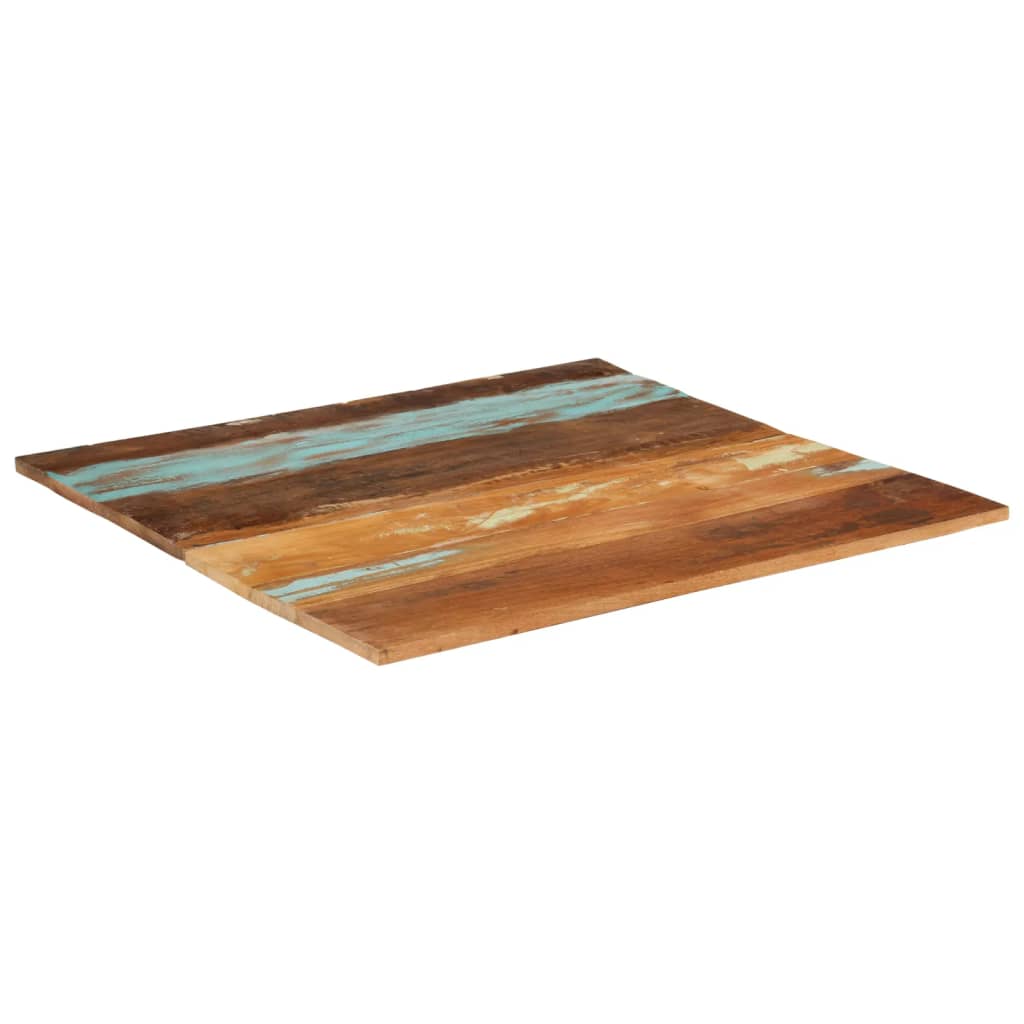 vidaXL Table Top 80x80x(1.5-1.6) cm Solid Wood Reclaimed