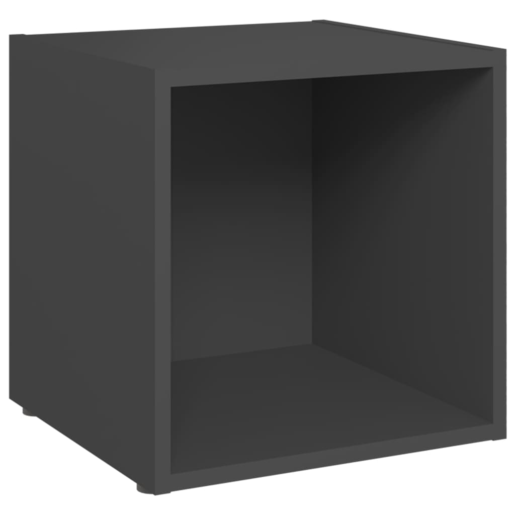 vidaXL TV Cabinets 4 pcs Grey 37x35x37 cm Engineered Wood