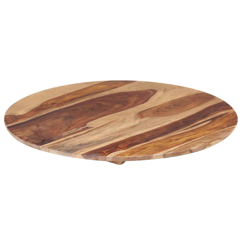 vidaXL Table Top Solid Sheesham Wood Round 15-16 mm 70 cm