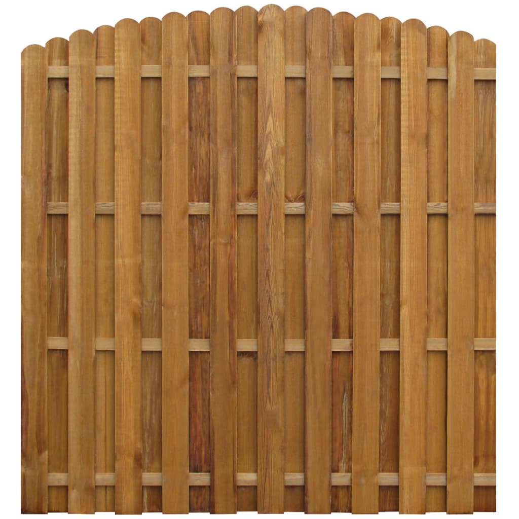 vidaXL Hit and Miss Fence Panel Impregnated Pinewood 170x(156-170) cm