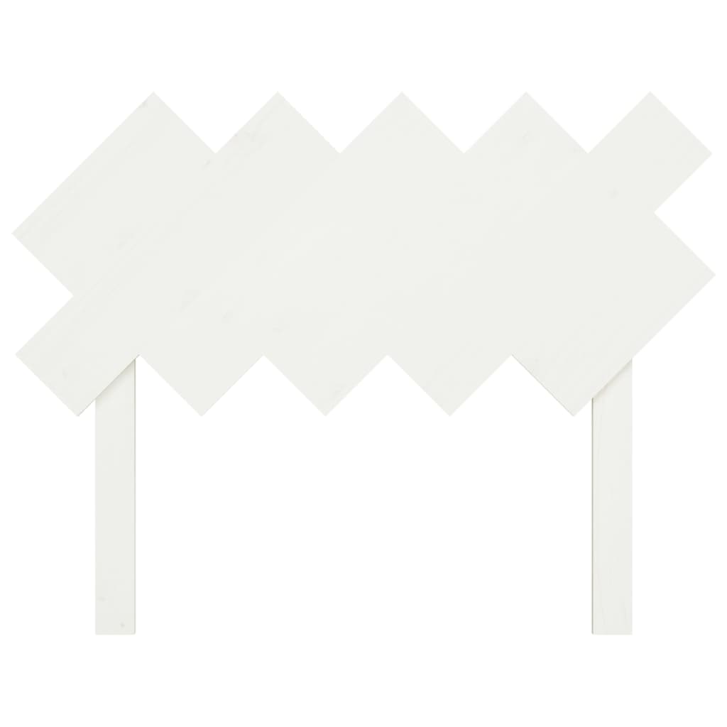 vidaXL Bed Headboard White 104x3x80.5 cm Solid Wood Pine