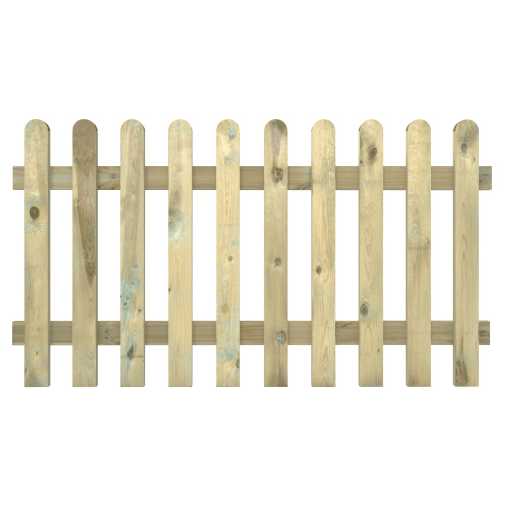 vidaXL Picket Fence 180x100 cm Impregnated Solid Wood Pine