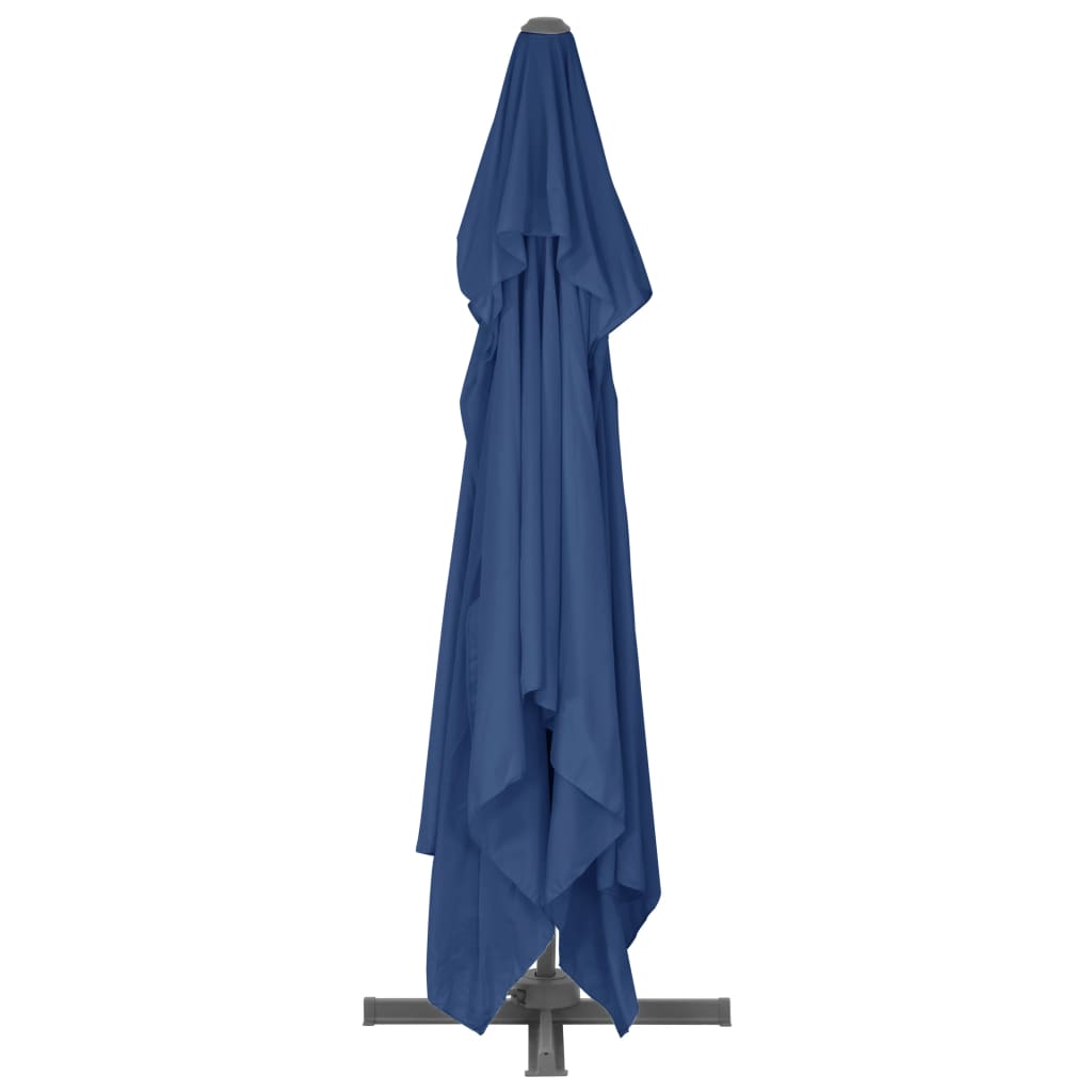 vidaXL Cantilever Umbrella with Aluminium Pole 4x3 m Azure Blue
