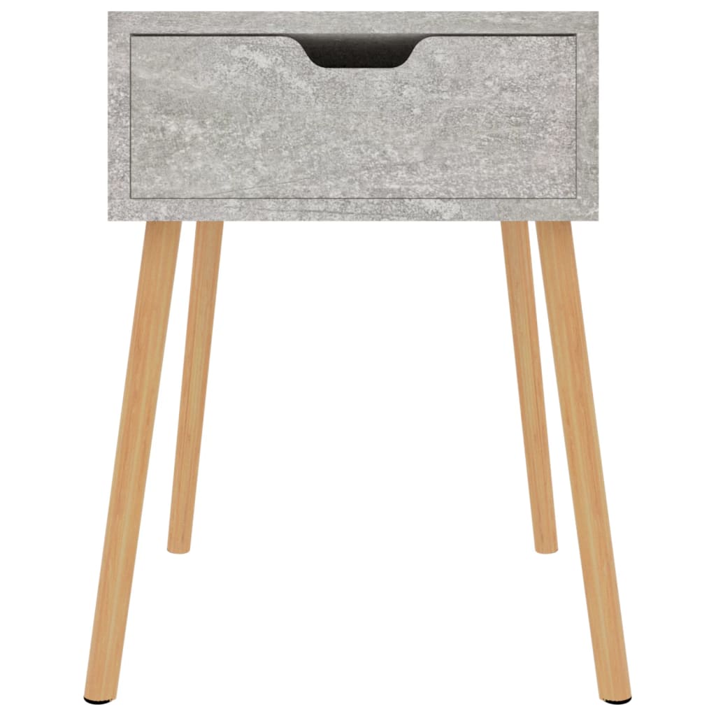 vidaXL Bedside Cabinets 2 pcs Concrete Grey 40x40x56 cm Engineered Wood