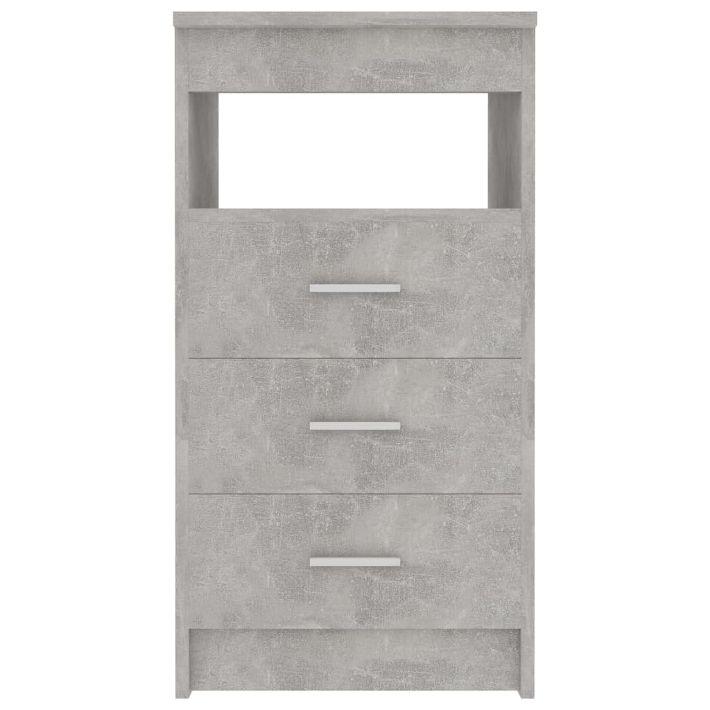 vidaXL Drawer Cabinet Concrete Grey 40x50x76 cm Engineered Wood