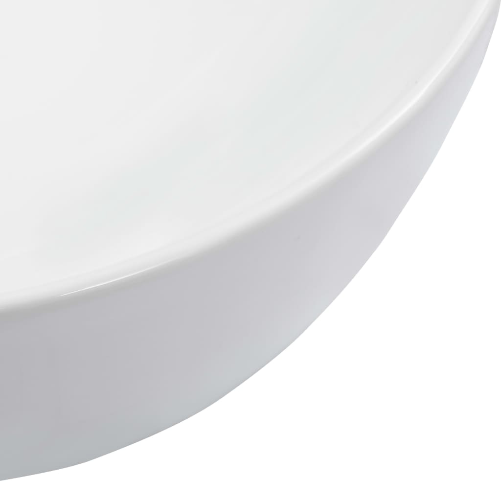 vidaXL Wash Basin 42.5x42.5x14.5 cm Ceramic White