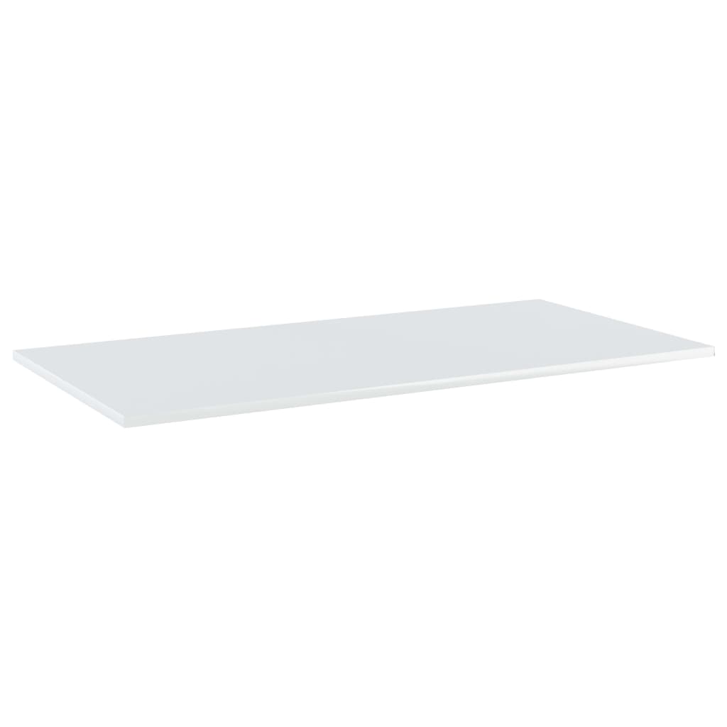 vidaXL Bookshelf Boards 4 pcs High Gloss White 100x50x1.5 cm Engineered Wood