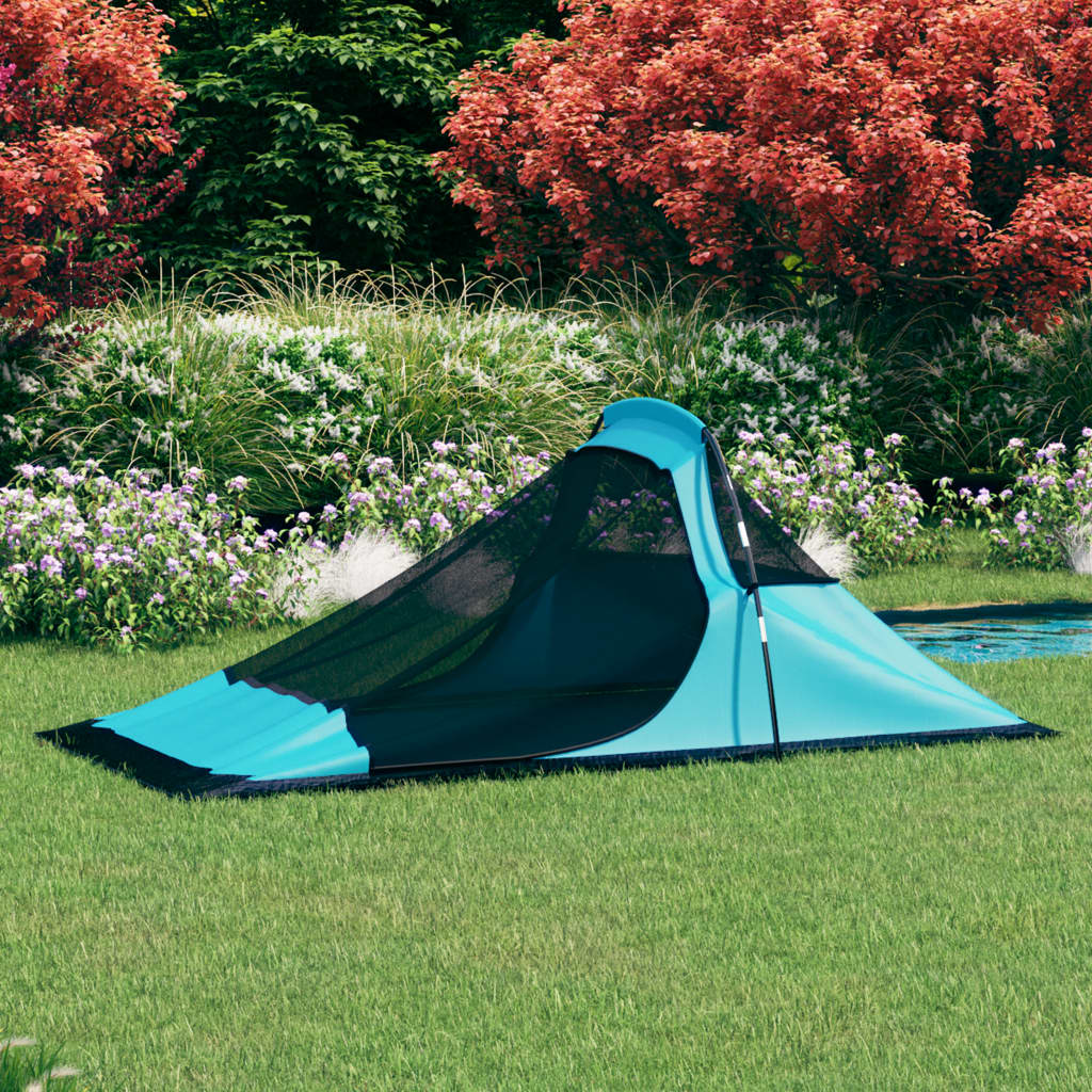 vidaXL Camping Tent 317x240x100 cm Blue