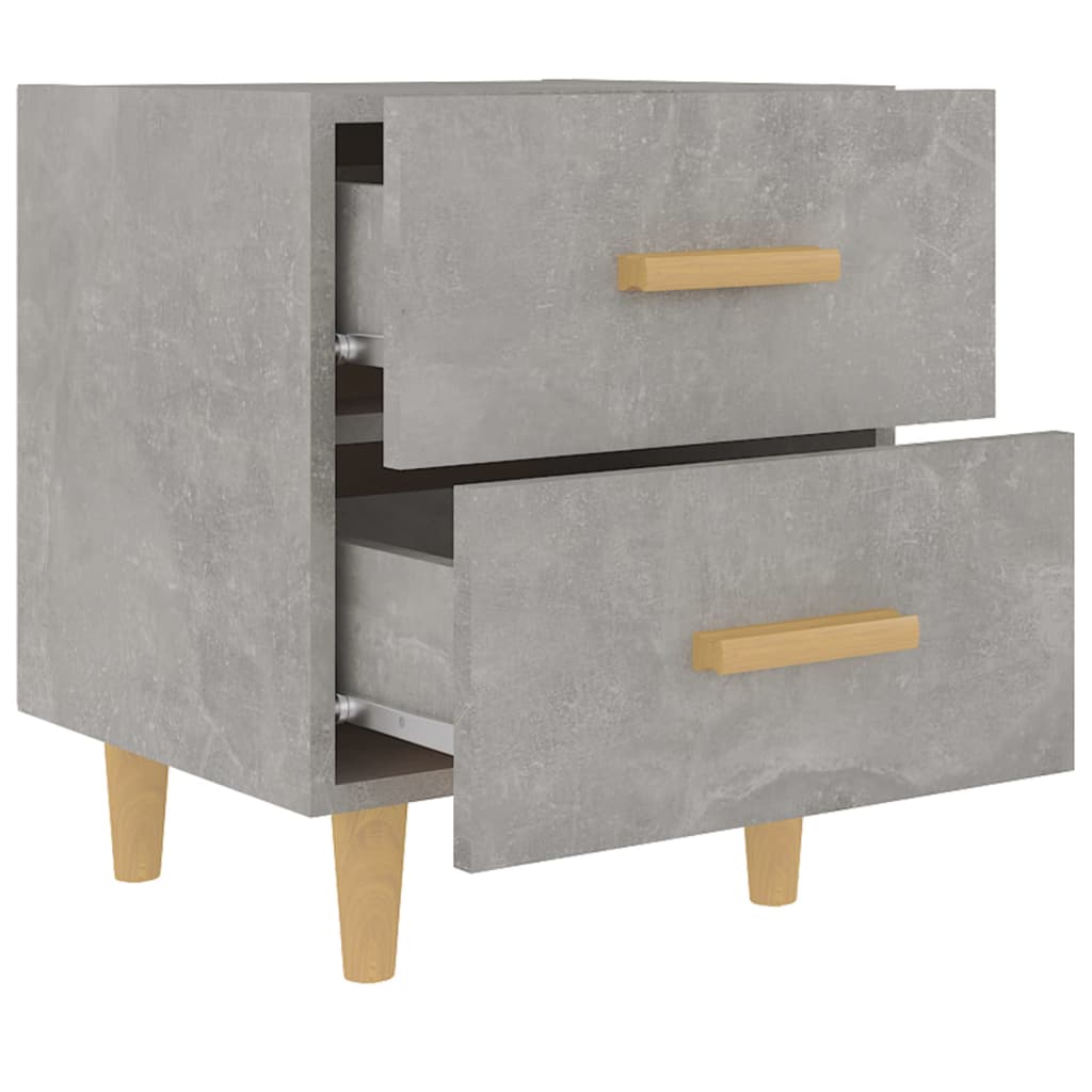 vidaXL Bed Cabinet Concrete Grey 40x35x47.5 cm