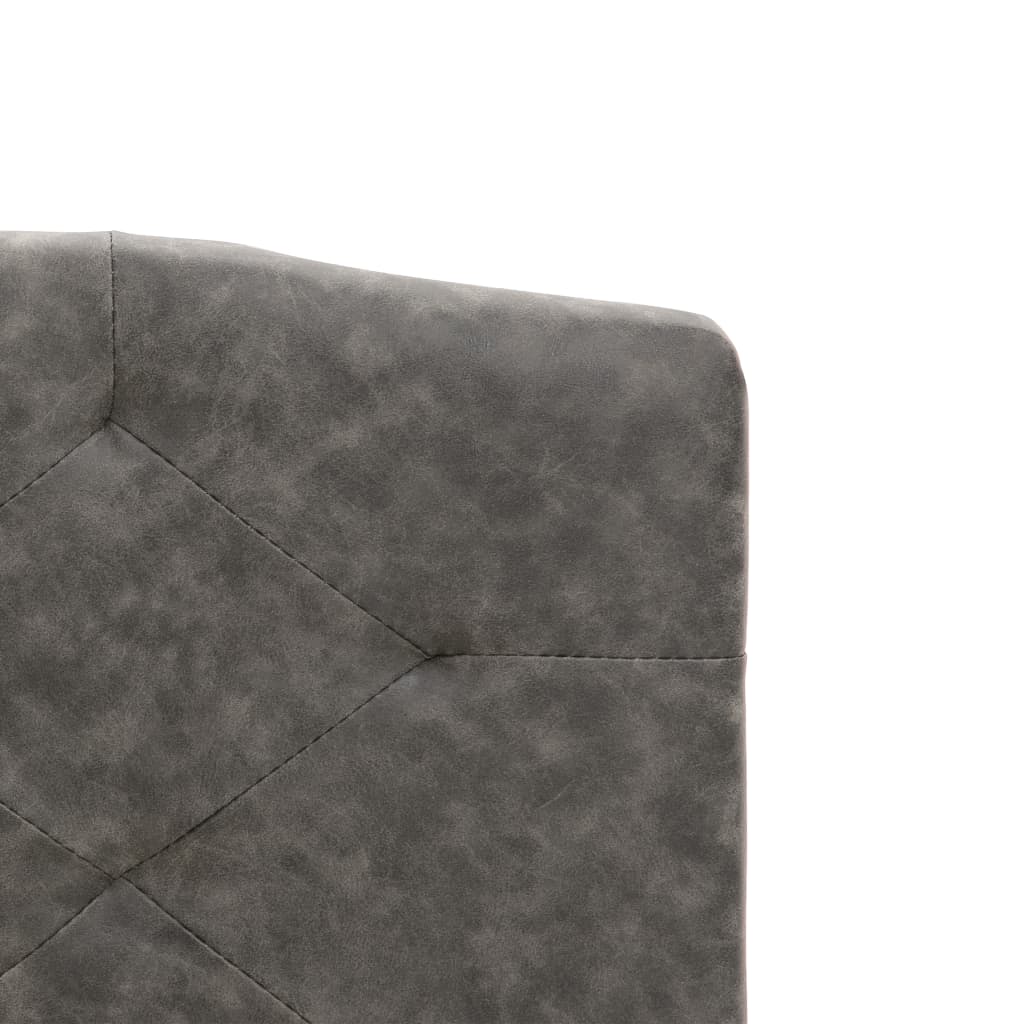 vidaXL Bed Frame Dark Grey Fabric 150x200 cm King Size