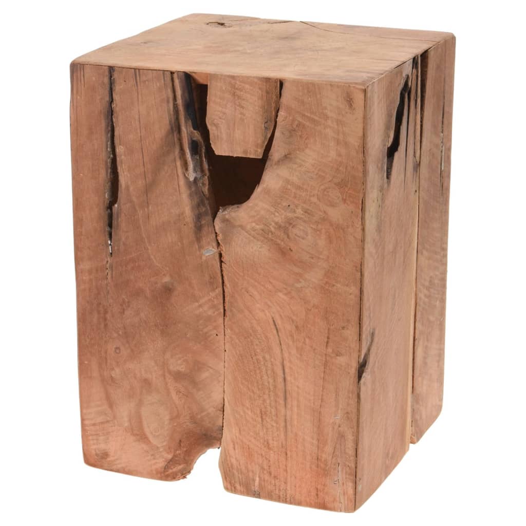 H&S Collection Stool Teak Wood Recycled