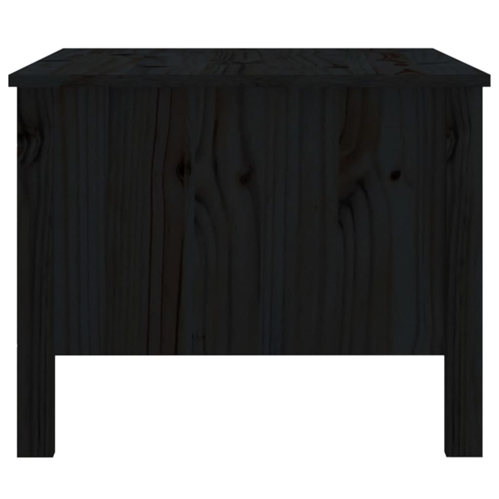 vidaXL Coffee Table Black 100x50x40 cm Solid Wood Pine