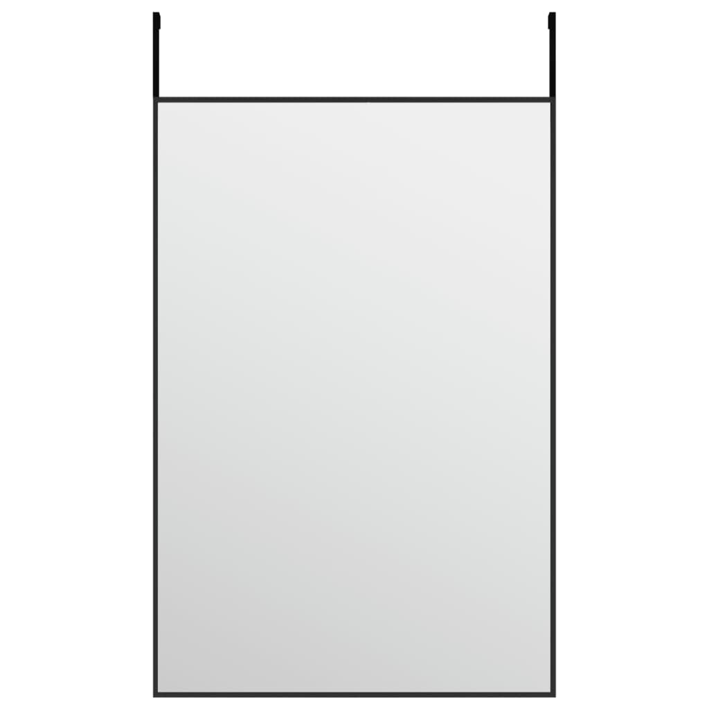 vidaXL Door Mirror Black 40x60 cm Glass and Aluminium