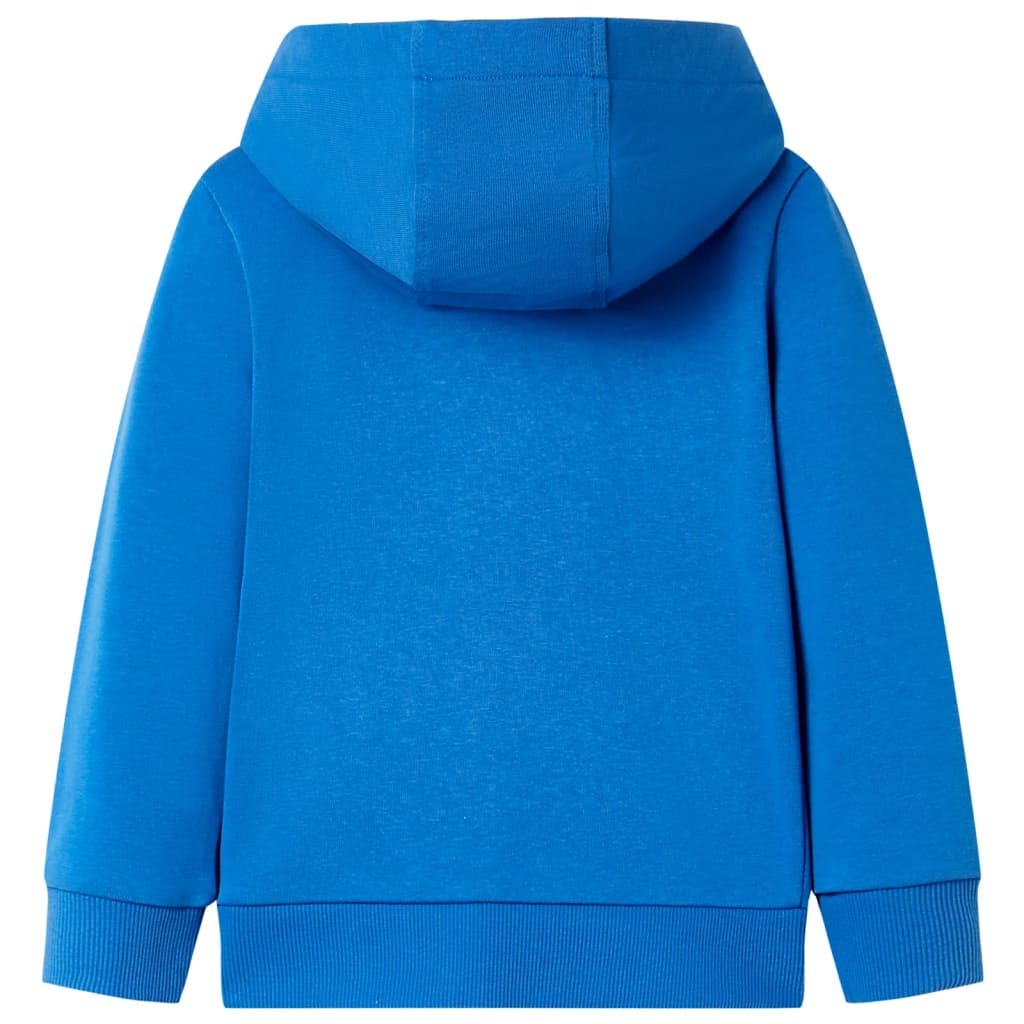 Kids' Hooded Sweatshirt with Zip Blue 92