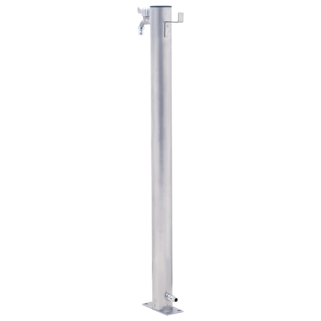 vidaXL Garden Water Column 60 cm Stainless Steel Round