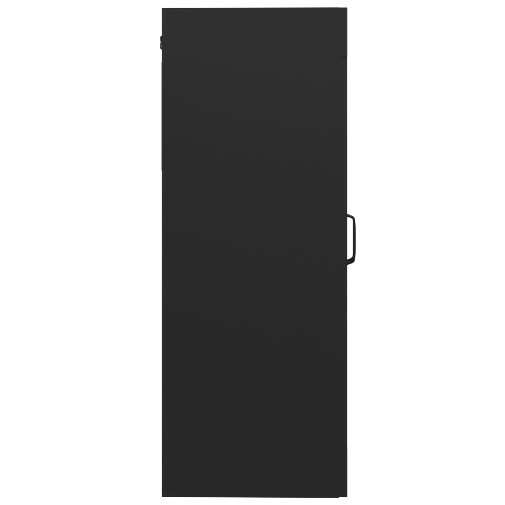 vidaXL Hanging Wall Cabinet Black 69.5x34x90 cm