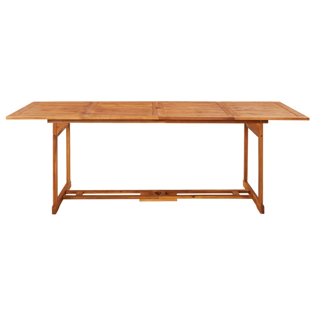 vidaXL Garden Dining Table 220x90x75 cm Solid Acacia Wood