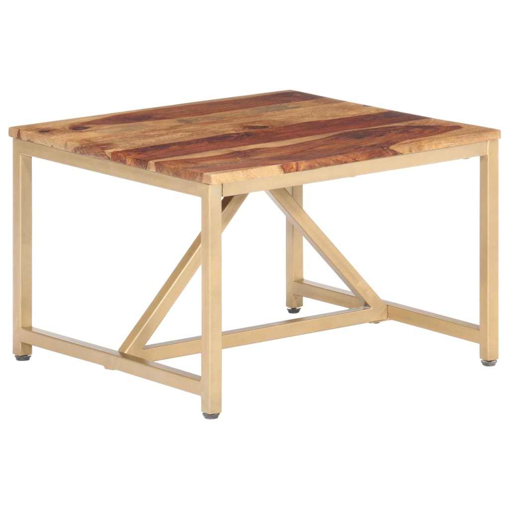 vidaXL Side Table 60x60x40 cm Solid Sheesham Wood