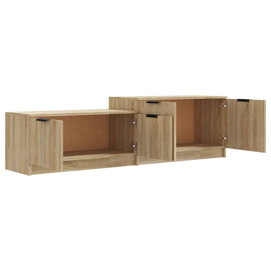 vidaXL TV Cabinet Sonoma Oak 158.5x36x45 cm Engineered Wood