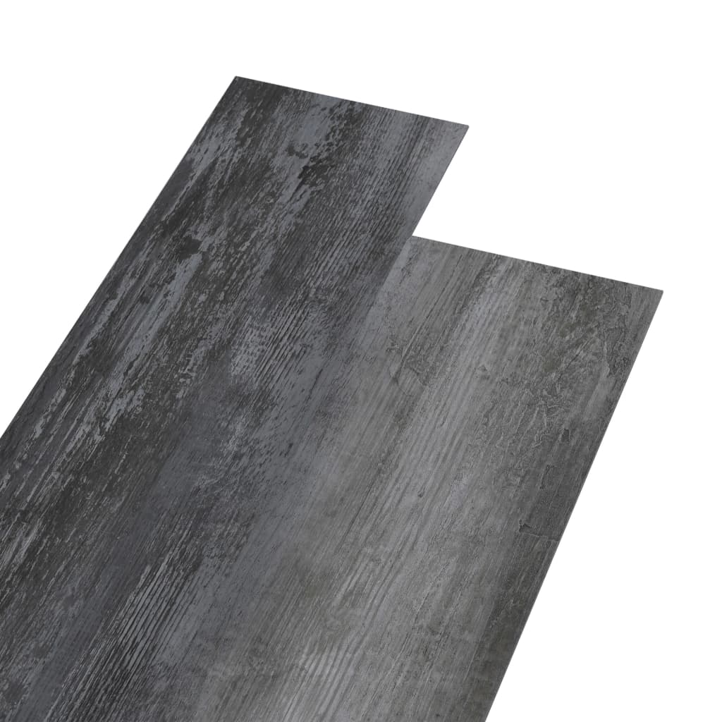 vidaXL Non Self-adhesive PVC Flooring Planks 5.26 m² 2 mm Shiny Grey