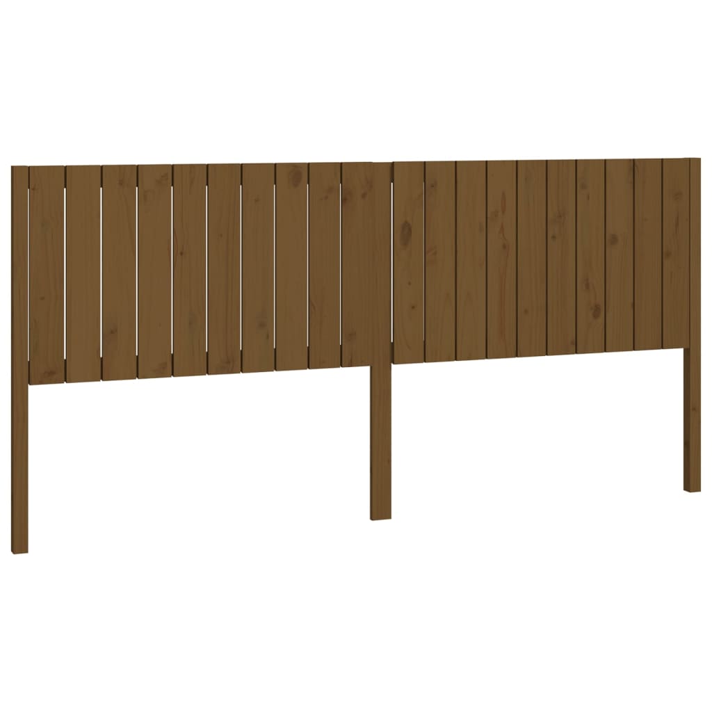vidaXL Bed Headboard Honey Brown 205.5x4x100 cm Solid Wood Pine
