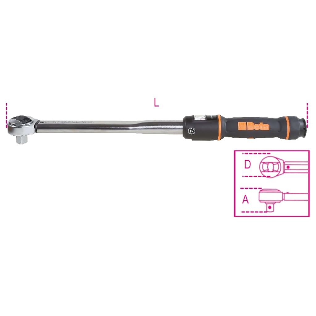 Beta Tools Click-type Torque Wrench 666N/30