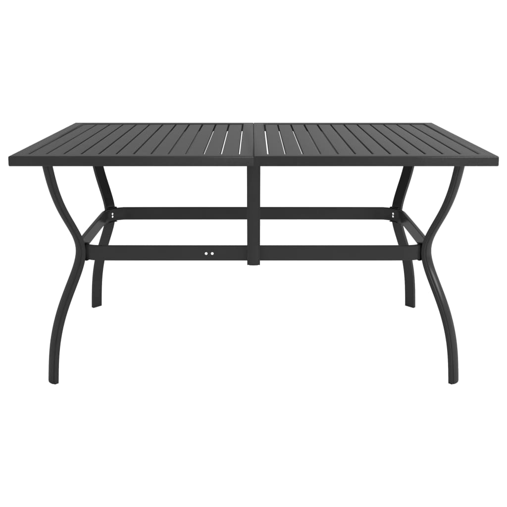 vidaXL Garden Table Anthracite 140x80x72 cm Steel