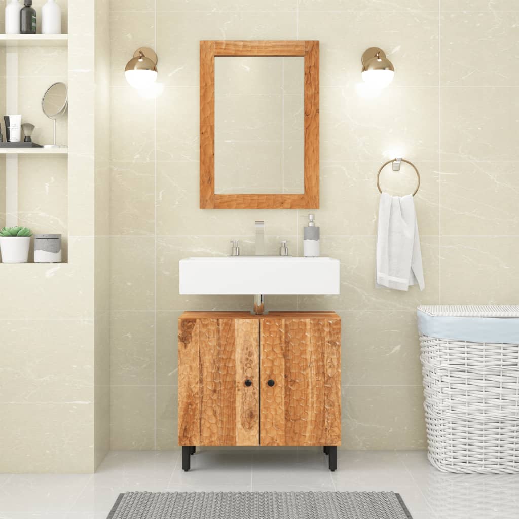 vidaXL Bathroom Sink Cabinet 62x33x58 cm Solid Wood Acacia