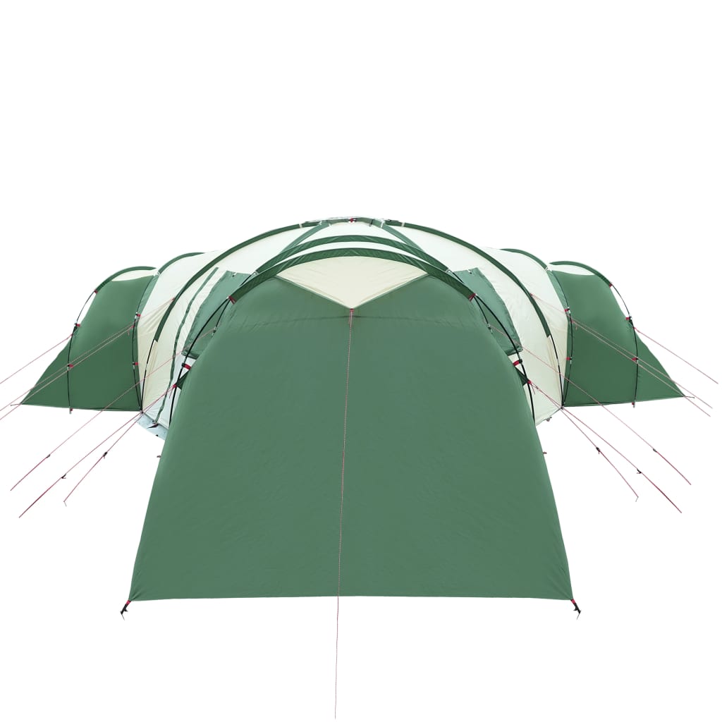 vidaXL Family Tent Dome 12-Person Green Waterproof