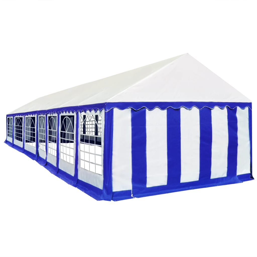 vidaXL Tent Fabric 6x14 m Blue and White