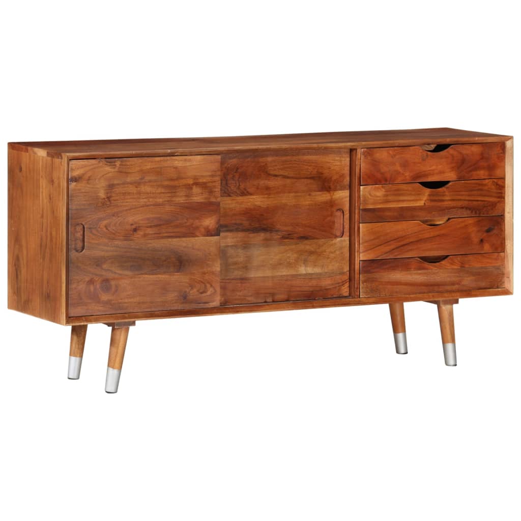 vidaXL TV Cabinet 118x30x55 cm Solid Acacia Wood
