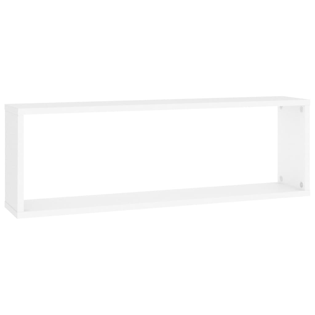 vidaXL Wall Cube Shelf 6 pcs White 80x15x26.5 cm Engineered Wood