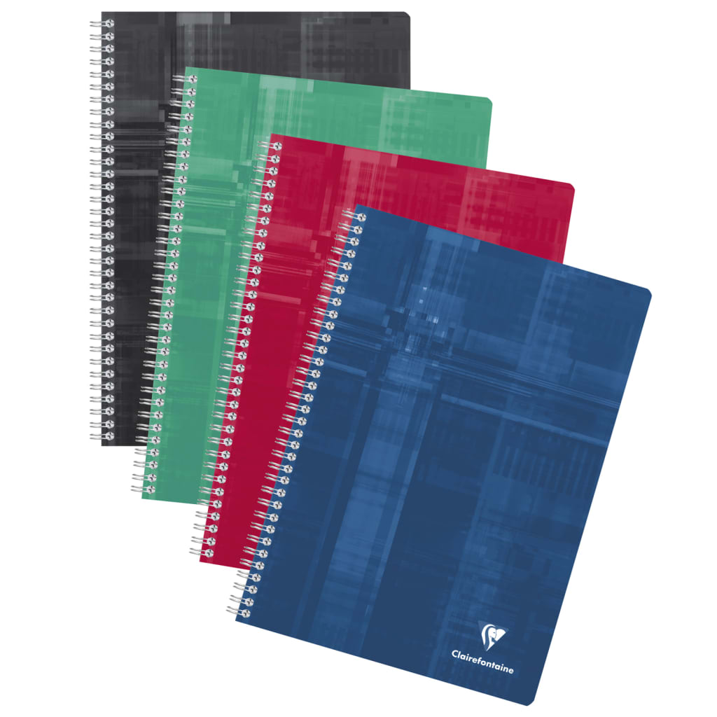 Clairefontaine Wirebound Notebooks A4 90 Sheets Squared 5x5 mm 5 pcs
