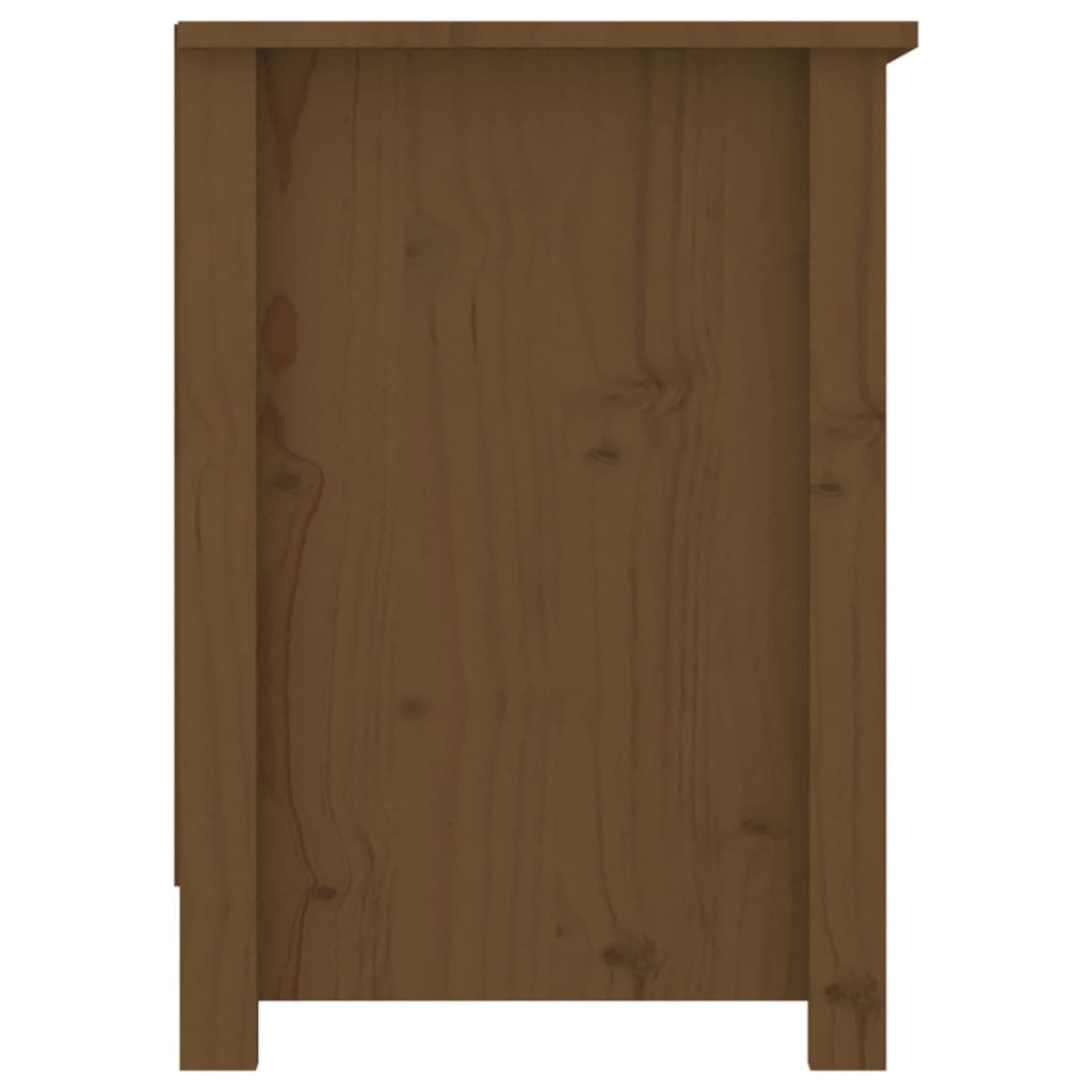 vidaXL TV Cabinet Honey Brown 103x36.5x52 cm Solid Wood Pine