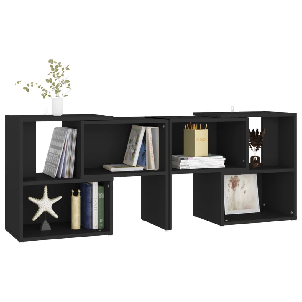 vidaXL TV Cabinet Black 104x30x52 cm Engineered Wood